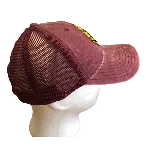 NWT Harry Potter Faded Maroon Patched Trucker Hat Cap Mesh Back Adjustable Strap - Picture 3 of 7